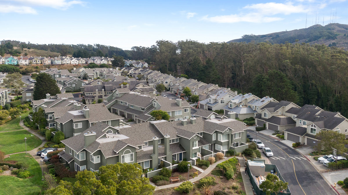 1605 Graystone Lane is a 2 Bedroom Townhome in the Village in the Park Community of Daly City
